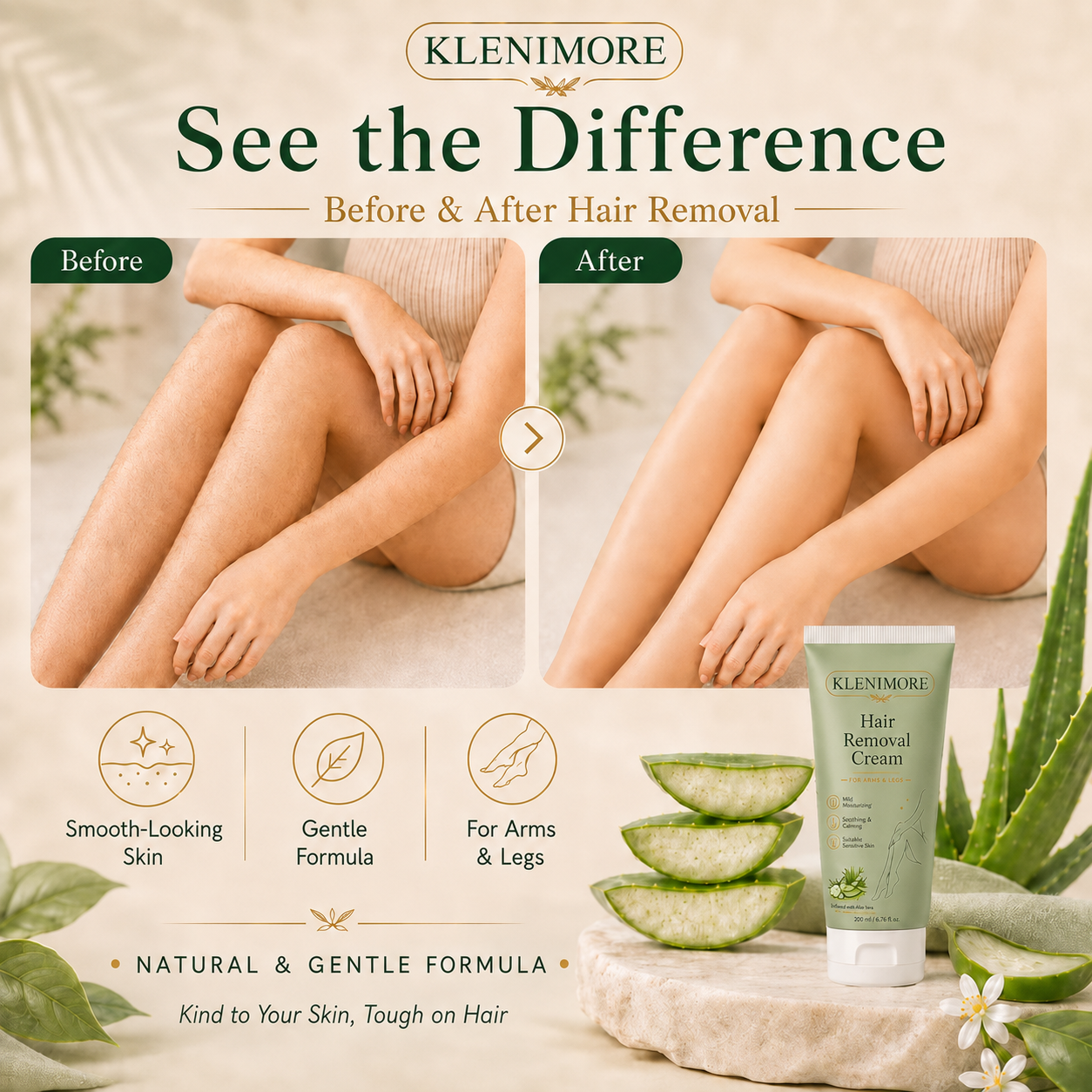 KLENIMORE Hair Removal Cream for All Women & Men