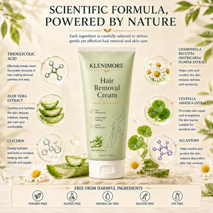 KLENIMORE Hair Removal Cream for All Women & Men