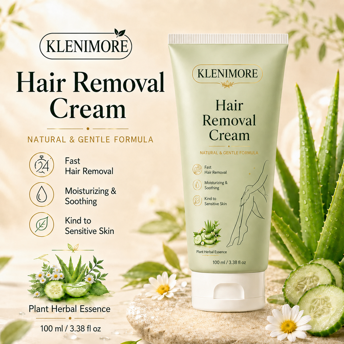 KLENIMORE Hair Removal Cream for All Women & Men