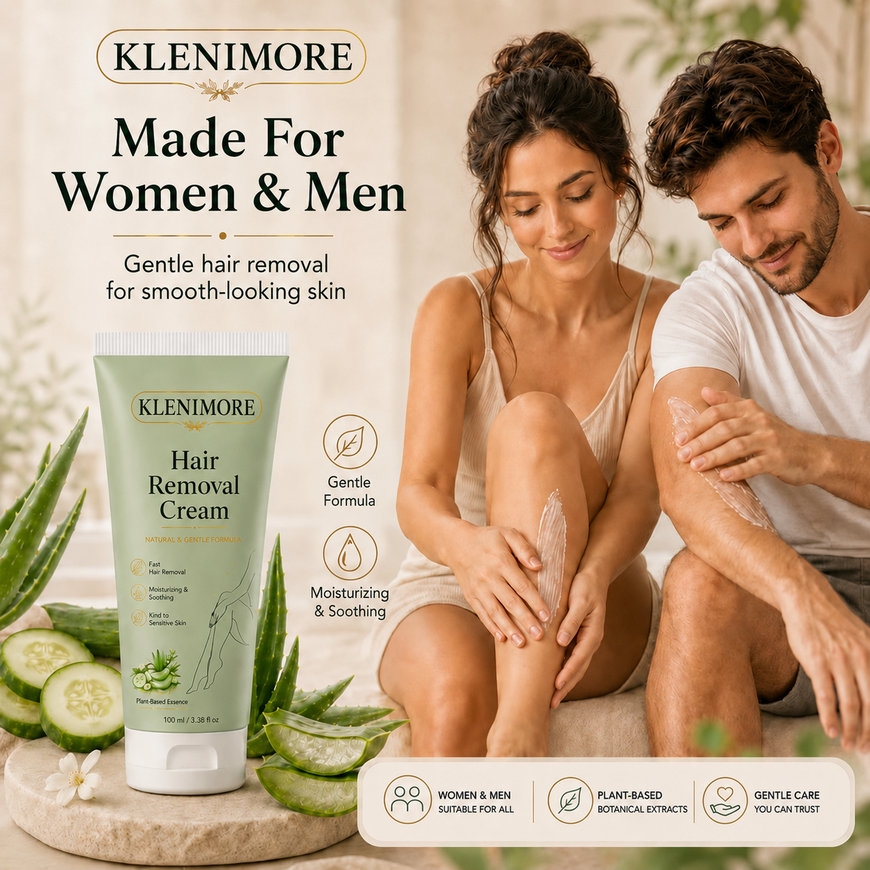 KLENIMORE Hair Removal Cream for All Women & Men
